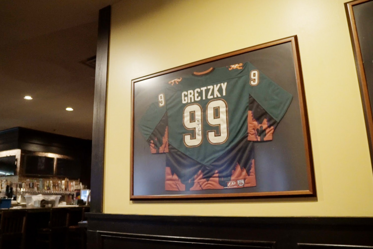 Gretzky 99, framed jersey